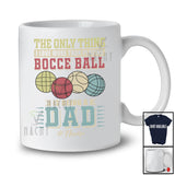 Personalized Love More Than Playing Bocce Ball Dad; Proud Father's Day Custom Name Player T-Shirt