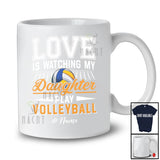 Personalized Love Watching My Daughter Play Volleyball; Proud Father's Day Custom Name Player T-Shirt