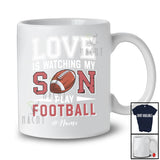 Personalized Love Watching My Son Play Football; Proud Father's Day Custom Name Player T-Shirt
