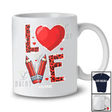 Personalized Love; Joyful Valentine's Day Custom Name Teacher; Leopard Hearts Jobs T-Shirt