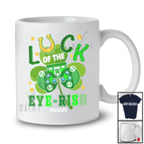 Personalized Luck Of The Eye-rish; Joyful St. Patrick's Day Shamrock; Custom Name Optometrist T-Shirt