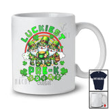 Personalized Luckiest Pre K Squad; Lovely St. Patrick's Day 3 Gnomes; Custom Name Teacher T-Shirt