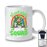 Personalized Luckiest Pre-K; Proud St. Patrick's Day Leprechaun Rainbow; Custom Name Teacher T-Shirt