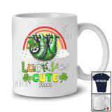 Personalized Lucky And Cute; Lovely St. Patrick's Day Custom Name Sloth; Shamrocks Rainbow T-Shirt