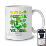 Personalized Lucky Little Volleyball; Lovely St. Patrick's Day Custom Name Volleyball Leprechaun Sport T-Shirt