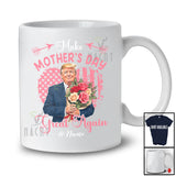 Personalized Make Mother's Day Great Again; Humorous US Flag Trump; Custom Name Family T-Shirt