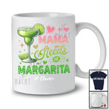 Personalized Mama Needs A Margarita; Lovely Mother's Day Mom Margarita Drinking Drunker T-Shirt