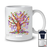 Personalized Mardi Gras Beads Tree; Amazing Mardi Gras Custom Name Parades Family T-Shirt