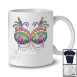 Personalized Mardi Gras Bra Fake; Amazing Mardi Gras Beads; Custom Name Women Parade T-Shirt