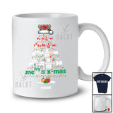Personalized Math Formula Christmas Tree; Awesome X-mas Lights Custom Name Students Teacher T-Shirt