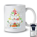 Personalized Mele Kalikimaka; Joyful Christmas Tree Custom Name Hawaiian; Flowers Family T-Shirt