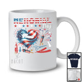 Personalized Memorial Day, Proud USA Flag Heart Barber Tools, Custom Name Barber Group T-Shirt