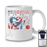 Personalized Memorial Day, Proud USA Flag Heart Bowling Patriotic, Sport Player Custom Name T-Shirt