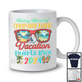Personalized Memories Vacation Puerto Rico 2024, Joyful Summer Custom Company Name, Beach Lover T-Shirt