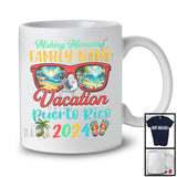 Personalized Memories Vacation Puerto Rico 2024, Joyful Summer Custom Family Name, Beach Lover T-Shirt