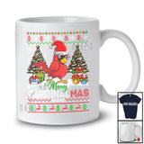 Personalized Merry CardinalMas; Adorable Christmas Tree Sweater Santa Bird; Custom Name Cardinal T-Shirt