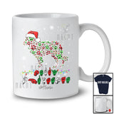 Personalized Merry Christmas ASL; Lovely Custom Name Santa Border Collie Paws Shape; Sign Language T-Shirt