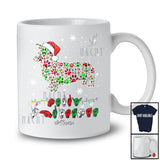 Personalized Merry Christmas ASL; Lovely Custom Name Santa Corgi Paws Shape; Sign Language T-Shirt