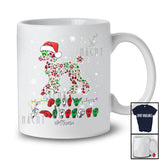 Personalized Merry Christmas ASL; Lovely Custom Name Santa Poodle Paws Shape; Sign Language T-Shirt