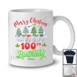 Personalized Merry Christmas It's My 100th Birthday; Fantastic X-mas Trees Custom Name Family T-Shirt