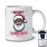 Personalized Merry Christmas; Fantastic Custom Name Man Afro Pink Santa Glasses; African Family T-Shirt