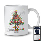 Personalized Merry Christmas; Wonderful X-mas Tree Lights Santa Hamster; Custom Name Family T-Shirt