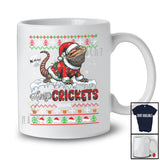 Personalized Merry Crickets; Amazing Christmas Custom Name Bearded Dragon; Sweater Plaid T-Shirt