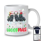Personalized Merry Woofmas; Awesome Christmas Custom Name Three Newfoundland; Snow T-Shirt
