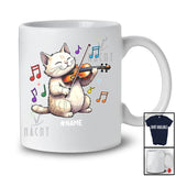 Personalized Mewsician; Lovely Custom Name Cat Playing Violin Player; Musician Musical Instruments T-Shirt
