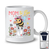 Personalized Mom To Bee; Lovely Mother's Day Bee Floral; Custom Name Pregnancy Beekeeper T-Shirt