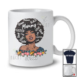 Personalized Mommy Melanin Love; Lovely Mother's Day Custom Name Black Afro Woman Hair; African T-Shirt