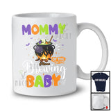 Personalized Mommy Of The Brewing Baby, Humorous Halloween Pregnancy Custom Name, Witch Family T-Shirt