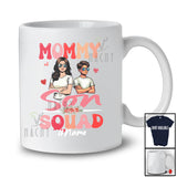 Personalized Mommy Son Squad; Adorable Mother's Day Mom; Custom Name Family T-Shirt