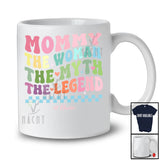 Personalized Mommy The Woman Myth Legend; Lovely Mother's Day Groovy; Custom Name Family T-Shirt