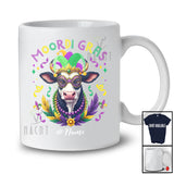 Personalized Moordi Gras; Joyful Mardi Gras Masked Beads Cow; Custom Name Festival Parades T-Shirt