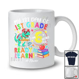 Personalized My 1st Day Of 1st Grade; Lovely First Day Back To School Custom Name T-Rex T-Shirt