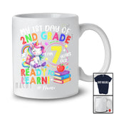 Personalized My 1st Day Of 2nd Grade; Lovely First Day Back To School Custom Name Unicorn T-Shirt