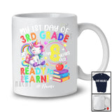 Personalized My 1st Day Of 3rd Grade; Lovely First Day Back To School Custom Name Unicorn T-Shirt