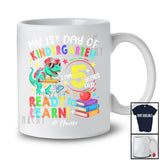 Personalized My 1st Day Of Kindergarten; Lovely First Day Back To School Custom Name T-Rex T-Shirt