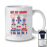 Personalized My 1st Grade Students Smartest Firecrackers; Happy 4th Of July Custom Name Teacher T-Shirt