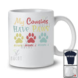 Personalized My Cousins Have Paws; Joyful Father's Day Vintage; Custom Name Dog Owner T-Shirt