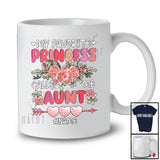 Personalized My Favorite Princess Call Me Aunt; Lovely Mother's Day Flowers; Custom Name Family T-Shirt
