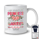 Personalized My Favorite Princess Call Me Auntie; Lovely Mother's Day Flowers; Custom Name Family T-Shirt