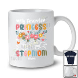 Personalized My Favorite Princess Call Me Stepmom; Floral Mother's Day Custom Name Family T-Shirt