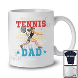 Personalized My Favorite Tennis Player Calls Me Dad, Proud Father's Day Custom Name, Vintage T-Shirt