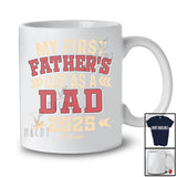 Personalized My First Father's Day as a Dad; Proud Vintage Custom Name Dad; Family T-Shirt