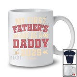 Personalized My First Father's Day as a Daddy; Proud Vintage Custom Name Daddy; Family T-Shirt