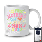 Personalized My First Mother's Day as a Mom; Lovely Flowers Custom Name Mom; Family T-Shirt
