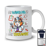 Personalized My Guinea Pig Is My Therapist, Lovely Nursing Guinea Pig, Custom Name Nurse Doctor Group T-Shirt