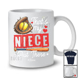 Personalized My Niece Out There; Joyful Father's Day Mother's Day Custom Name Softball Player T-Shirt